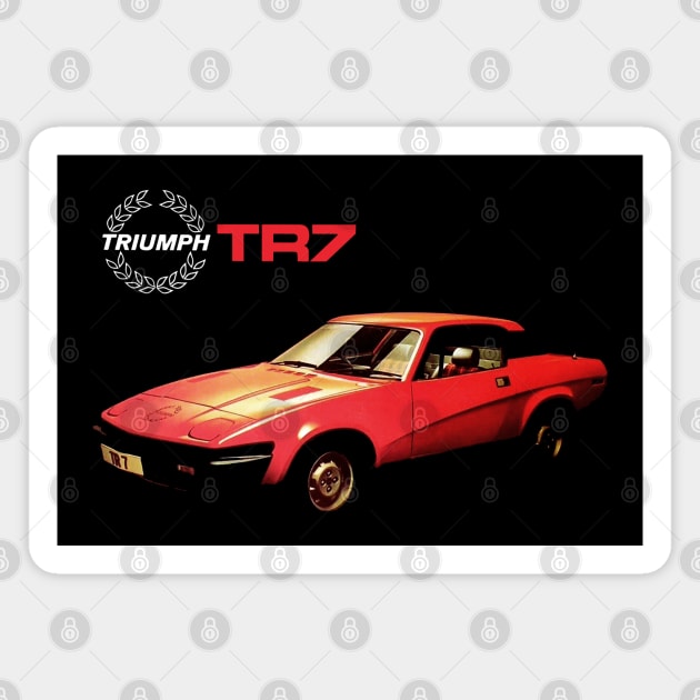 TRIUMPH TR7 - brochure Magnet by Throwback Motors